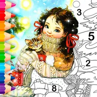 Christmas Cards Coloring Book icon