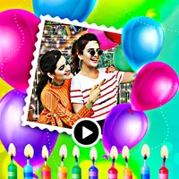 Birthday video maker with song icon