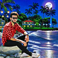 Night photo editor and frames icon