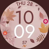 Fall Autumn digital watch face icon