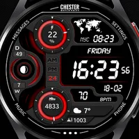 Chester LCD modern watch face icon