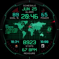 INTEL HUD animated watch face icon