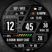 MD300 Digital watch face icon