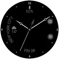 Minimal black v22 watch face icon