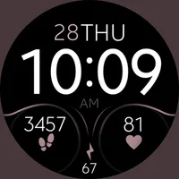 Minimal Pink simple watch face icon