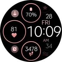 Minimal Rose Gold Watch Face icon