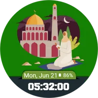 Watch Face Wear OS Muslim Kaba icon