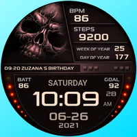 PWW64 - Skull Digi Watch Face icon