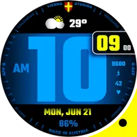 Blue Weather Big Digital VS38 icon