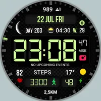 Digital Mod Black watchface icon