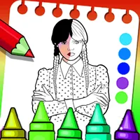 Colors: Wednesday Addams icon