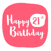 Happy 21st Birthday icon