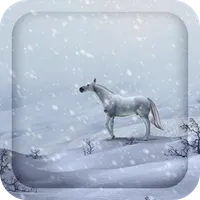 3D White Horse Live Wallpaper icon