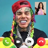 6ix9ine Fake Video Call - Chat icon