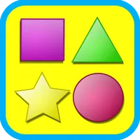 Shapes game for kids flashcard icon