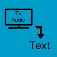 TV audio/speech to text for de icon