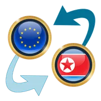 Euro x North Korean Won icon