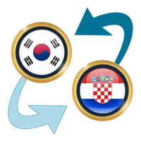 S Korea Won x Croatian Kuna icon