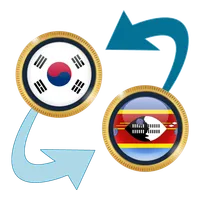 S Korea Won x Swazi Lilangeni icon