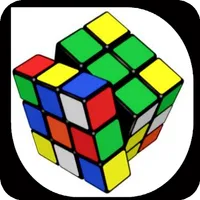 Solve puzzles cube colors icon