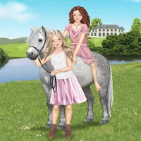 Pony and rider dress-up fun icon