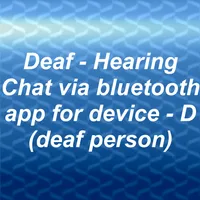 Deaf - Hearing chat device D icon