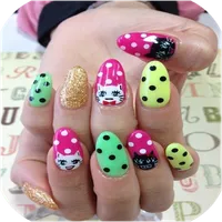 Nail Art Designs Set- Three icon