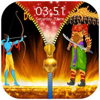 Dussehra Zipper Lock Screen icon