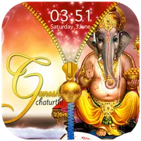 Ganesh Chaturthi Zipper Lock S icon