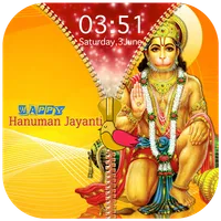 Hanuman Jayanti Zipper Lock Sc icon