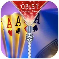 Teen Patti Zipper Lock Screen icon