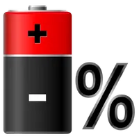 Floating Battery Percentage % icon