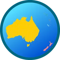 Australia and Oceania map icon