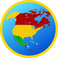 Map of North America icon