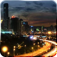 City at Night Live Wallpaper icon