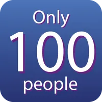 100 people only icon