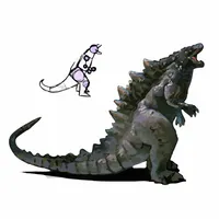 How to draw Godzilla manual icon