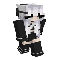 Black White skin for minecraft icon