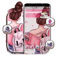 Anime College Girl Theme icon