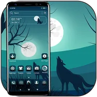 Full Moon Wolf Theme icon