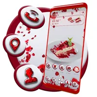 Strawberry Cake Slice Theme icon