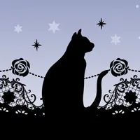 Gothic-Starry Sky, Black Cat- icon