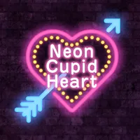 Neon Cupid Heart Theme +HOME icon