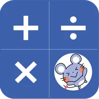 Cute mouse calculator icon