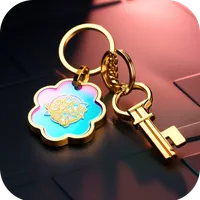 Stylish Key Chain Design icon