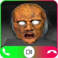 scary granny's video call chat icon