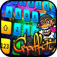 Blue Graffiti Wall Keyboard icon