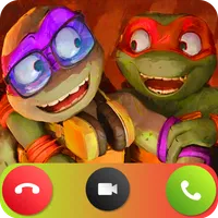 tmnt fake call video & chat icon