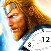 Odin & Thor Color by Number icon