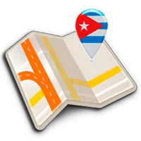 Map of Cuba offline icon